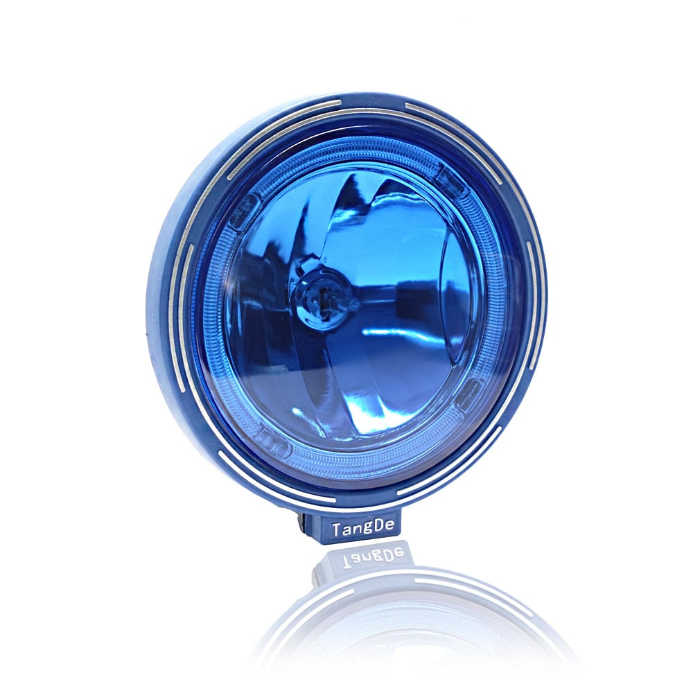 Diaľkový svetlomet s modrým okrúhlym sklom 223mm