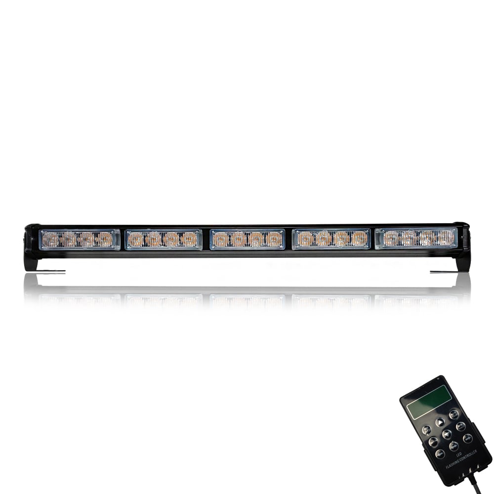 Žltý blikajúci svetelný mostík s LED kontrolérom pre svetlá