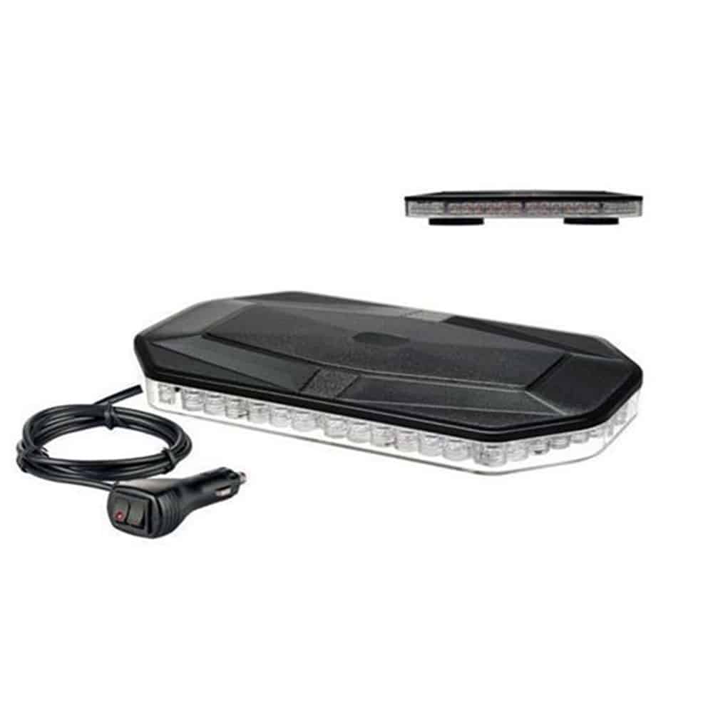 Blikajúca lampa žltá svetelná rampa LED magnetická