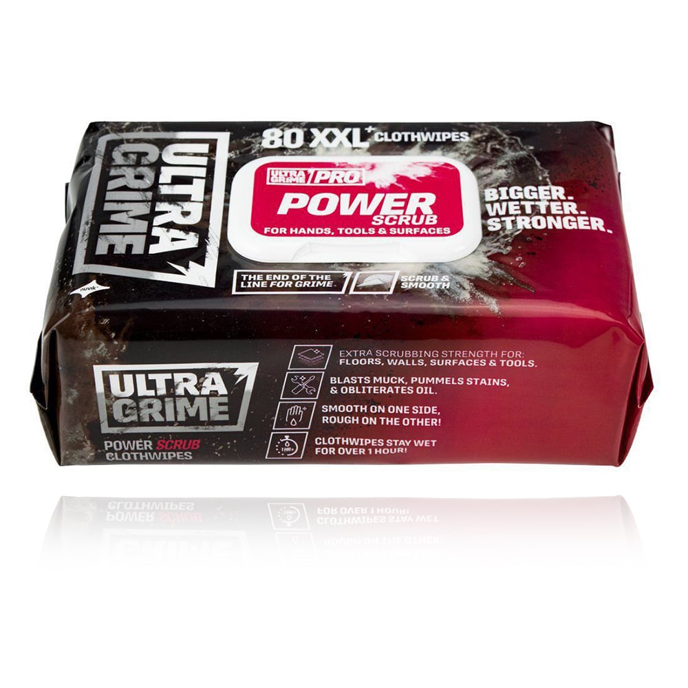 Mokrý utierací obrúsok Ultragrime PRO PowerScrub XXL+ 80 ks/bal.