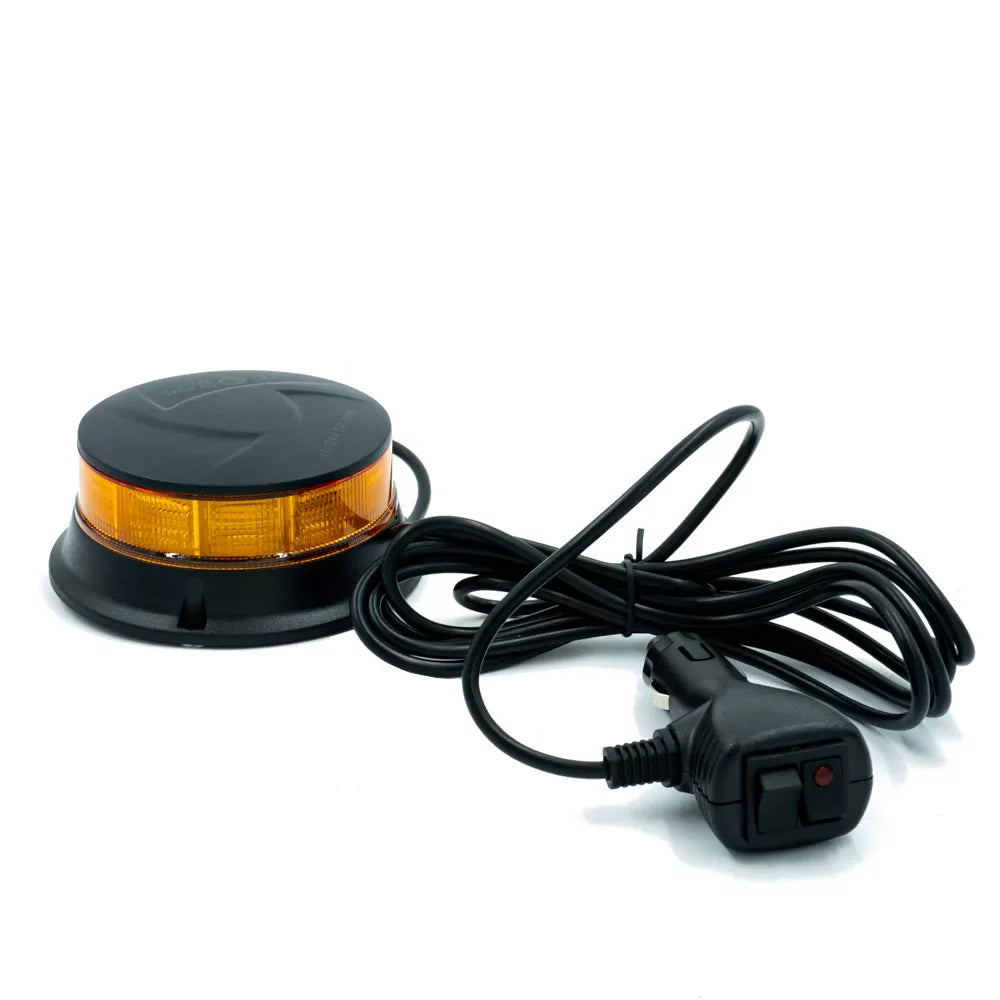 Žltá blikajúca lampa BLACK EDITION