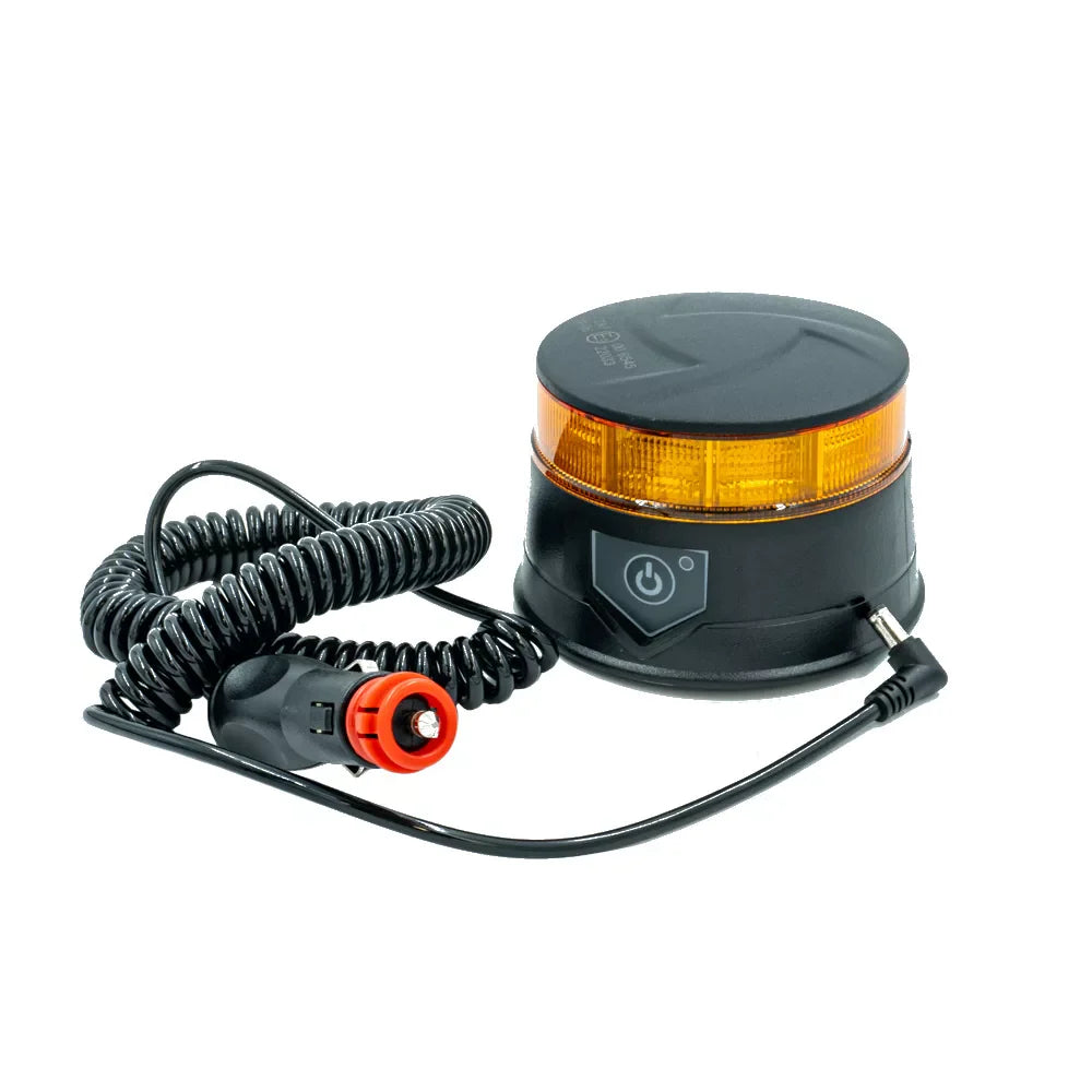 Žltá blikajúca lampa BLACK EDITION