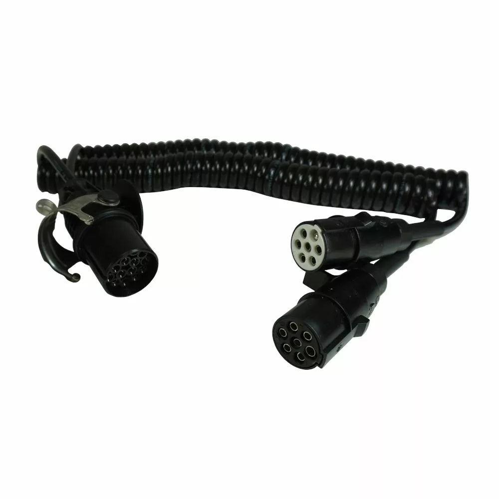 Elektrický kábelový adaptér z 15 na 2 x 7 pólov