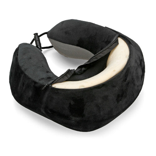 Cestovný vankúšik ergonomický čierno sivý