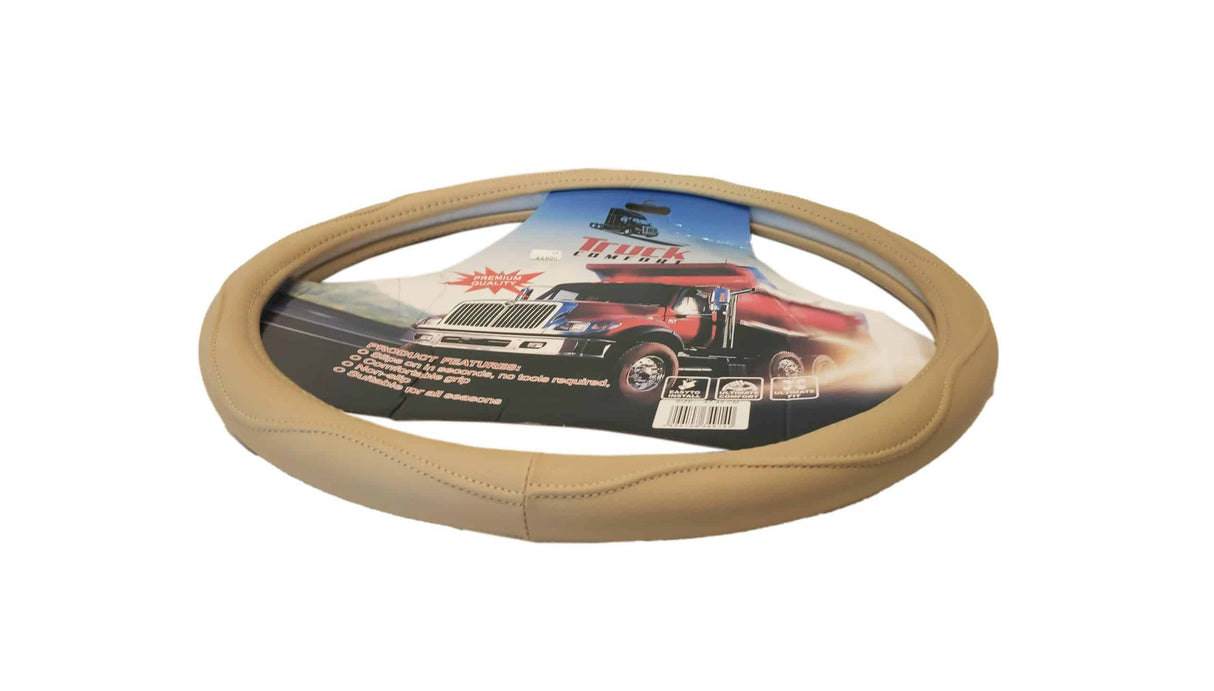 Kožený vzhľad s prešívaním na ochranu volantu