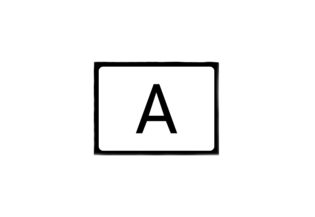 Odpadový voz "A" označenie 300 x 400 mm