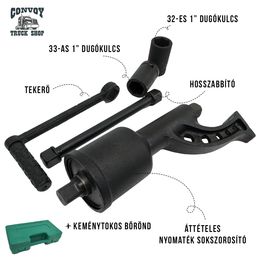 Mnohonásobníkový prevodový kolesový kľúč