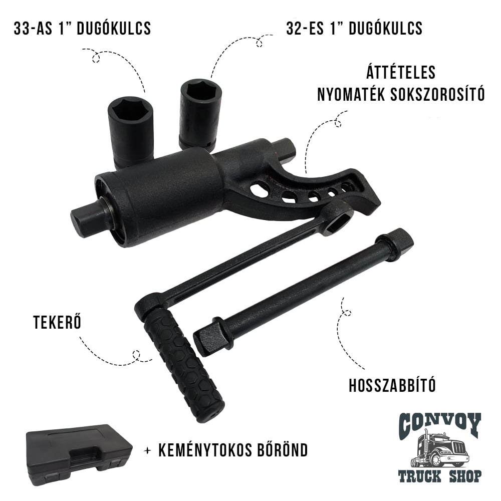 Mnohonásobníkový prevodový kolesový kľúč