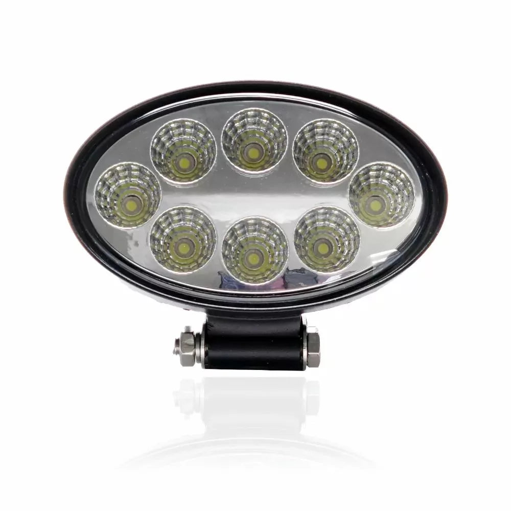 Pracovná lampa LED oválna s rozptýlením 24W 12/24V