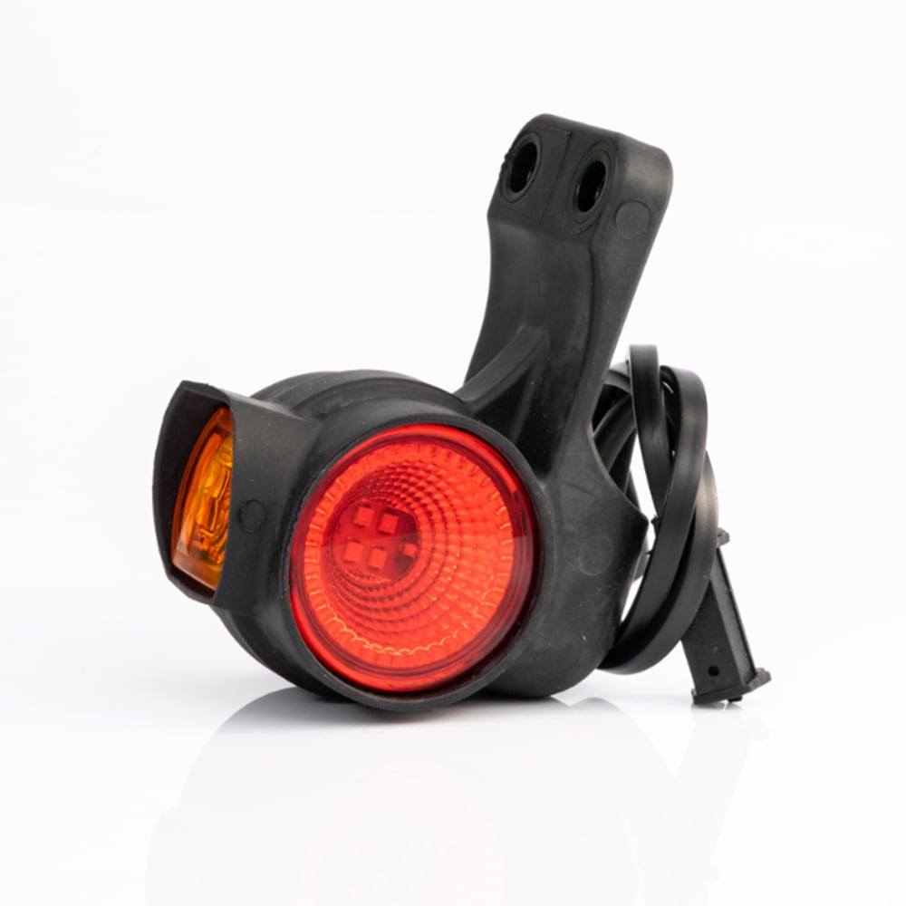 Šírkový ukazovateľový gumený svetelný zdroj v tvare omegy leffencs s LED 3-funkčný