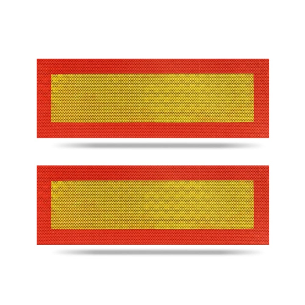 Rámová odrazová tabuľa označená E v páre