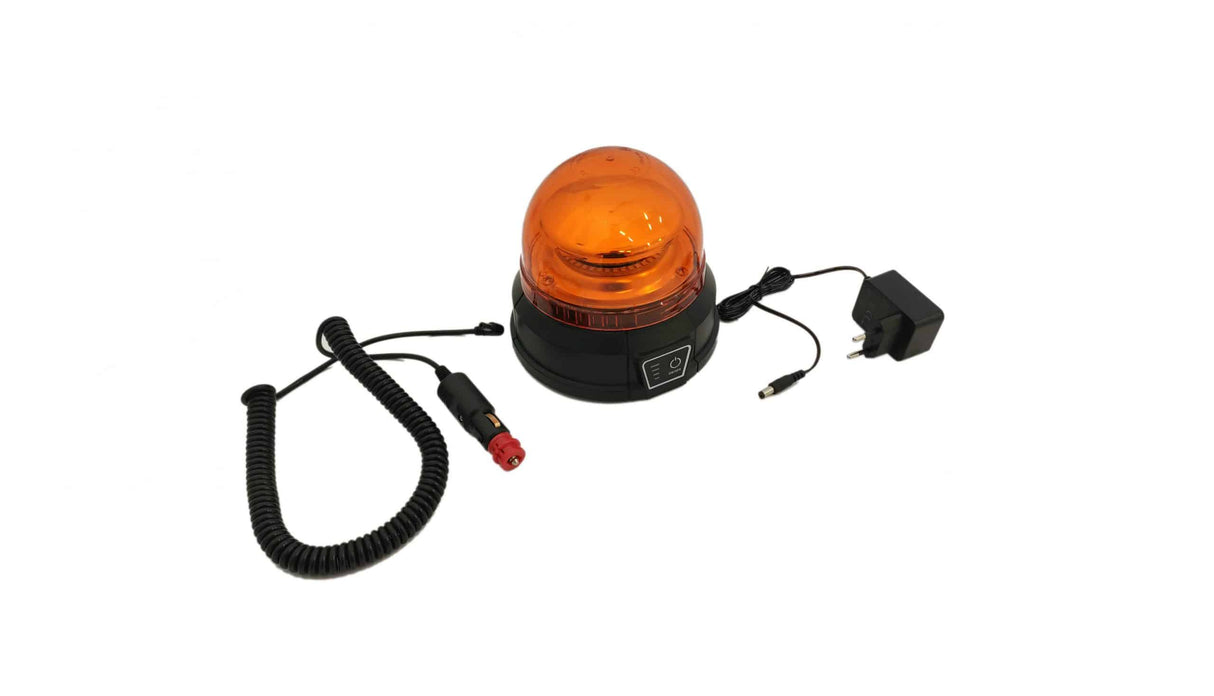 Blikajúca LED žltá dobíjateľná s magnetickým podstavcom nízka