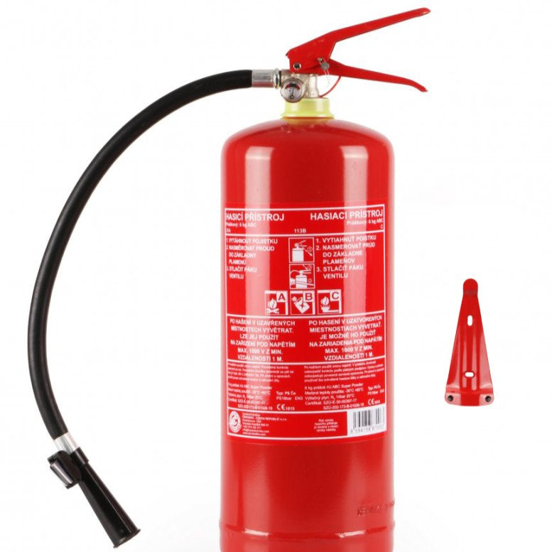 Hasiaci prístroj práškový 6kg (34A, 183B, C) bez revizie