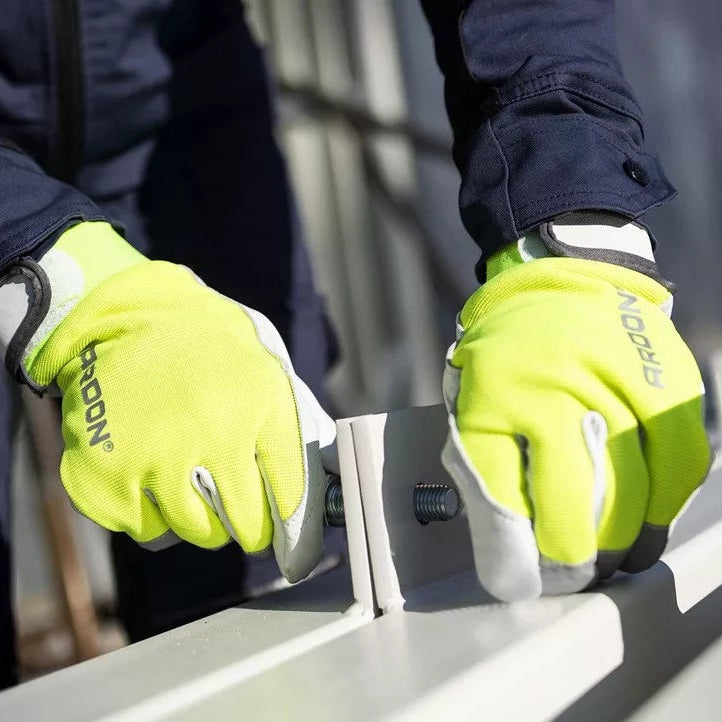 Pracovné rukavice zateplené s reflexným logom 10/XL