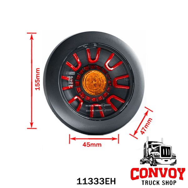 Zadné svetlá LED pre príves, 3 funkciami