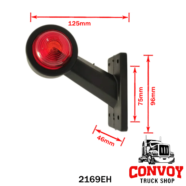 Obrysové svetlo gumové s priamou päticou