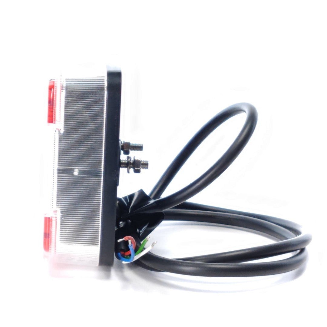 Zadné svetlo na príves LED 3-funkčná hranatá