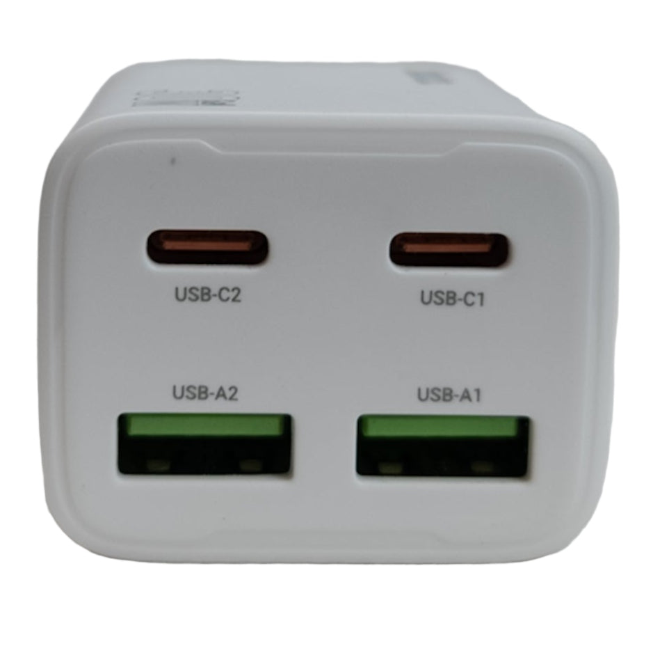 Nabíjačka na mobil pre 4 porty (USB - TYPE-C) 20W bielá N56