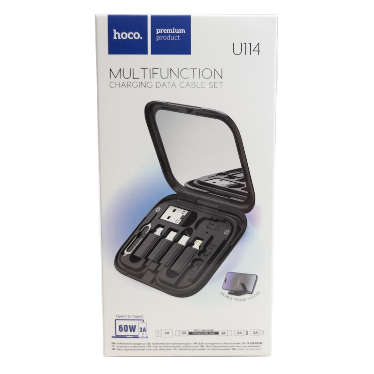 Usb sada nabíjacích adaptérov s úložným držiakovým boxom