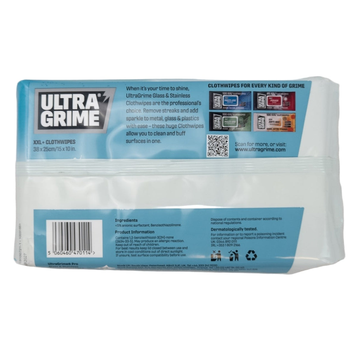 Vlhčené utierky na čistenie XXL 38x25cm