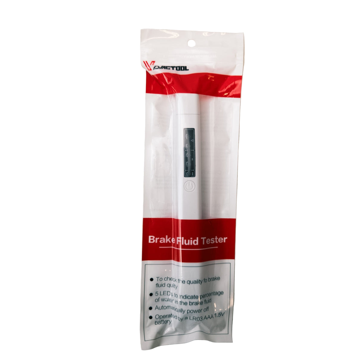 Tester brzdovej kvapaliny s led indikátormi