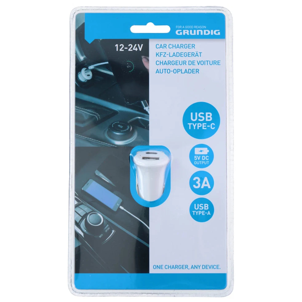 Autonabíjačka do zapaľovača s USB a Type-C výstupom