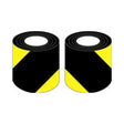 Reflexná páska 5 cm žlto čierna ľavá