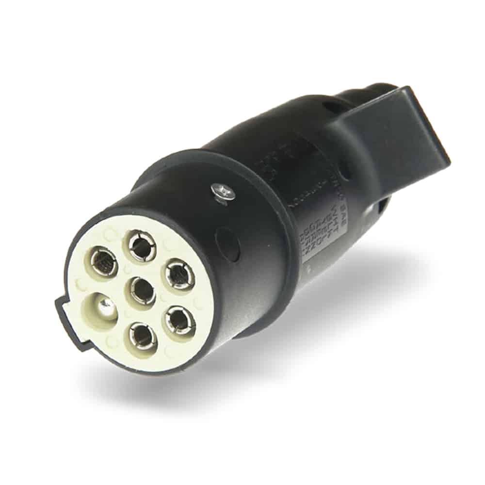 Elektrická zásuvka 7-pólová 24V špeciálna plastová