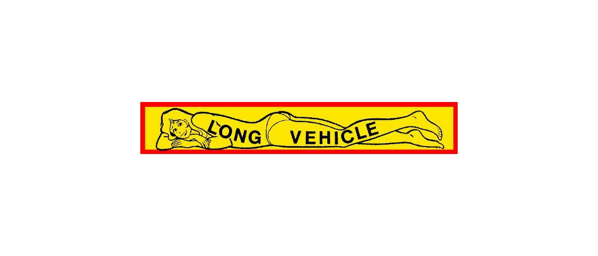 Nálepka Long Vehicle nózs 67 x 10 cm