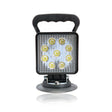 Pracovná lampa LED štvorcová magnetická 27W s pripojením do autozapaľovača
