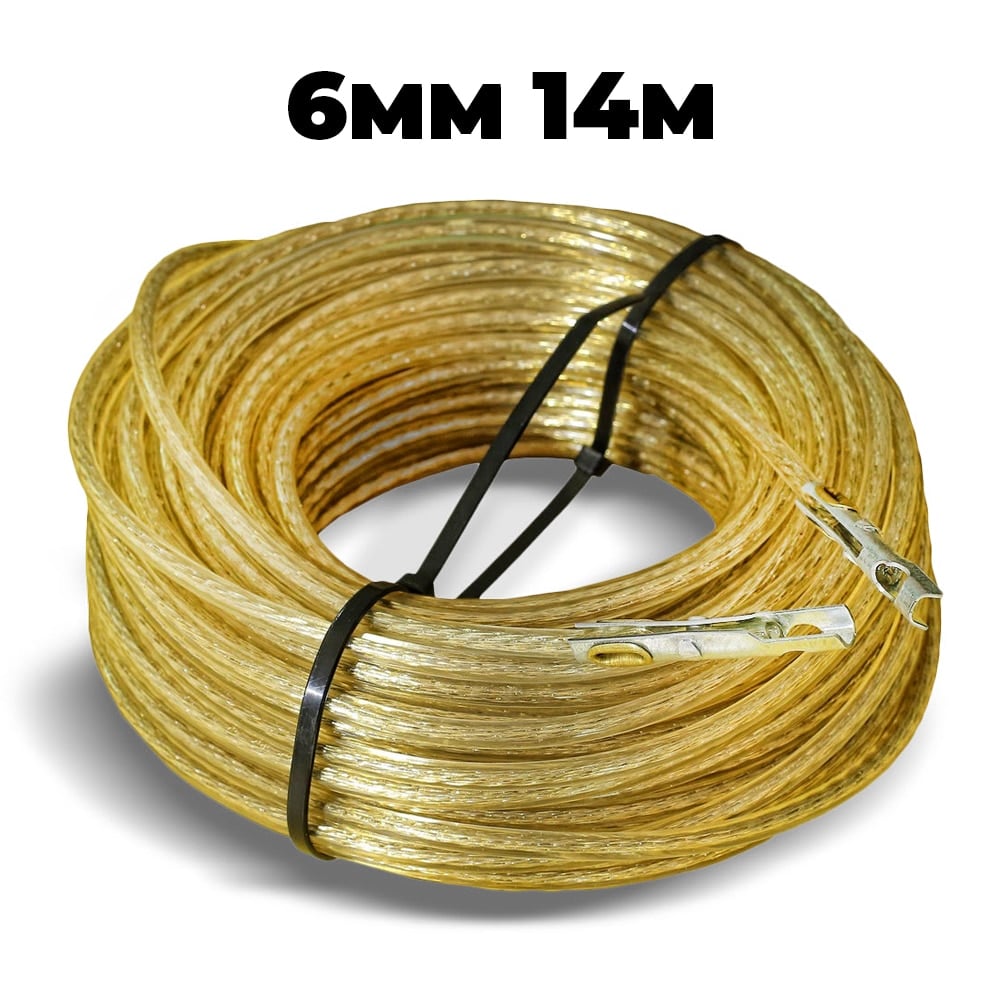 Celný závesný oceľový kábel 6 mm s koncovkami hotový