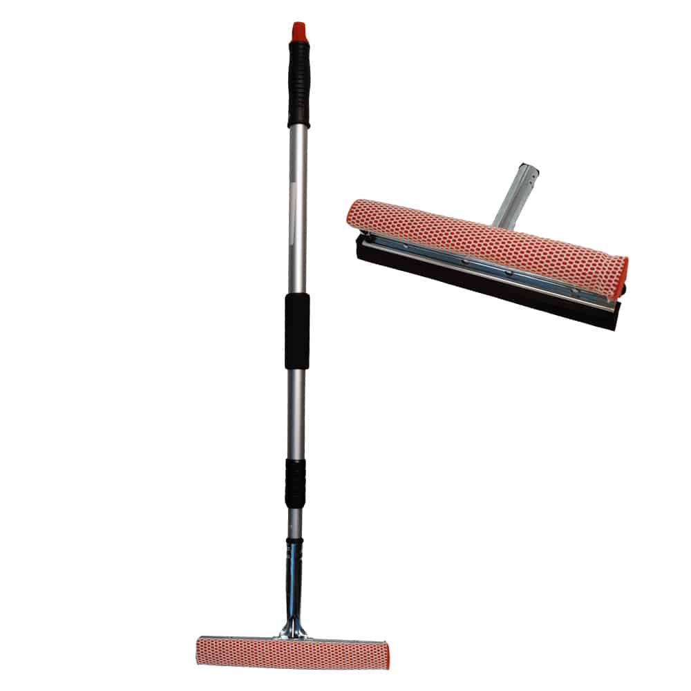 Výsuvná plastová rukoväť na čistenie okien - 25 cm