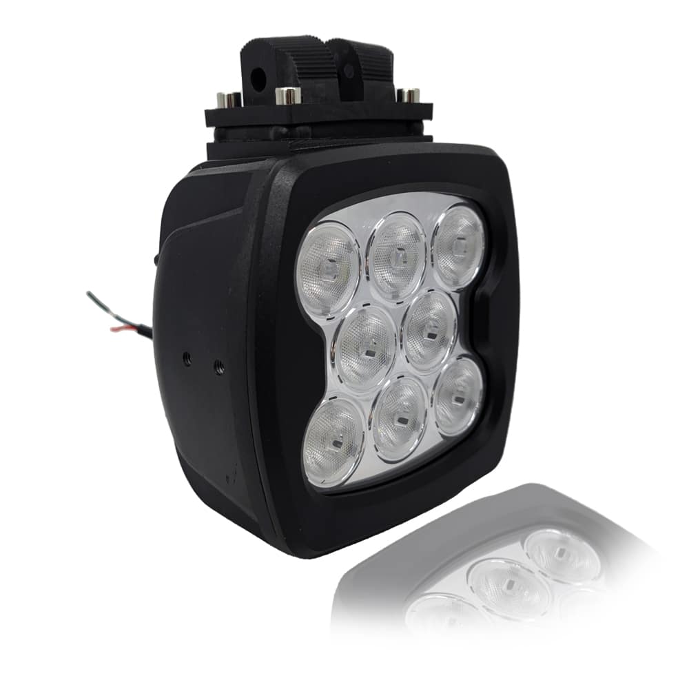 Pracovná lampa LED štvorcová 12/24V