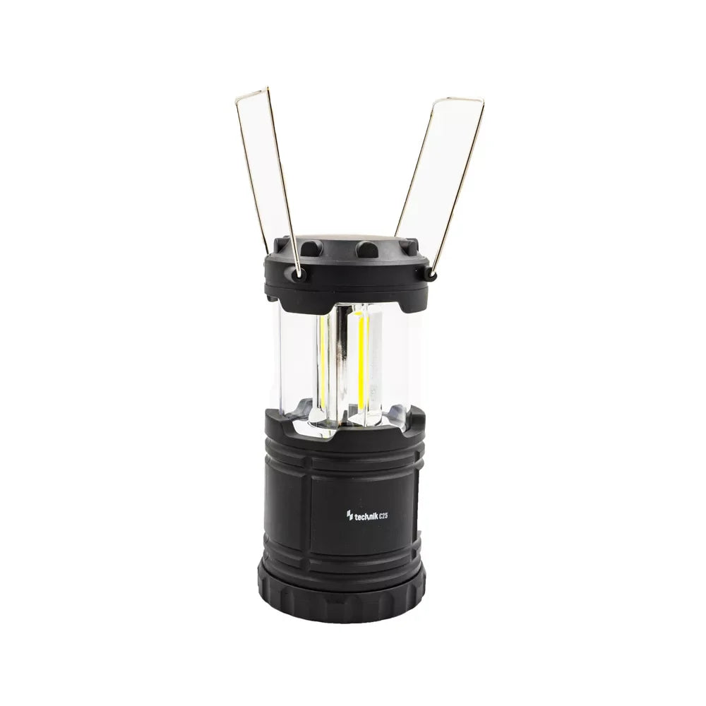 Kempingová lampa s LED svetlom, vysúvateľná batéria