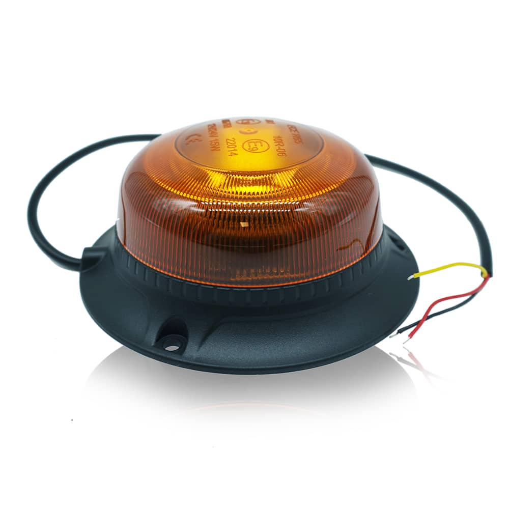 Blikajúca lampa žltá LED 12V/24V 18 LED mini