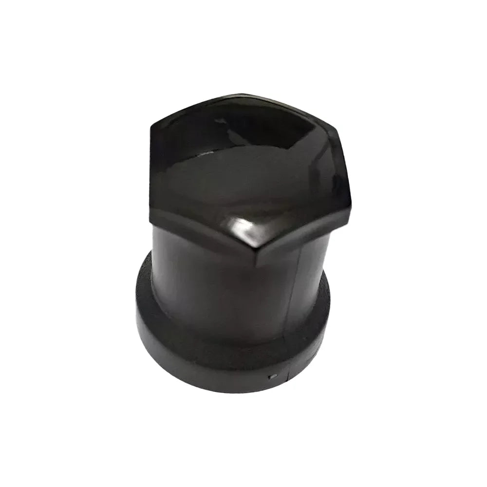 Csavarkupak fekete műanyag hosszú kerek 32 mm