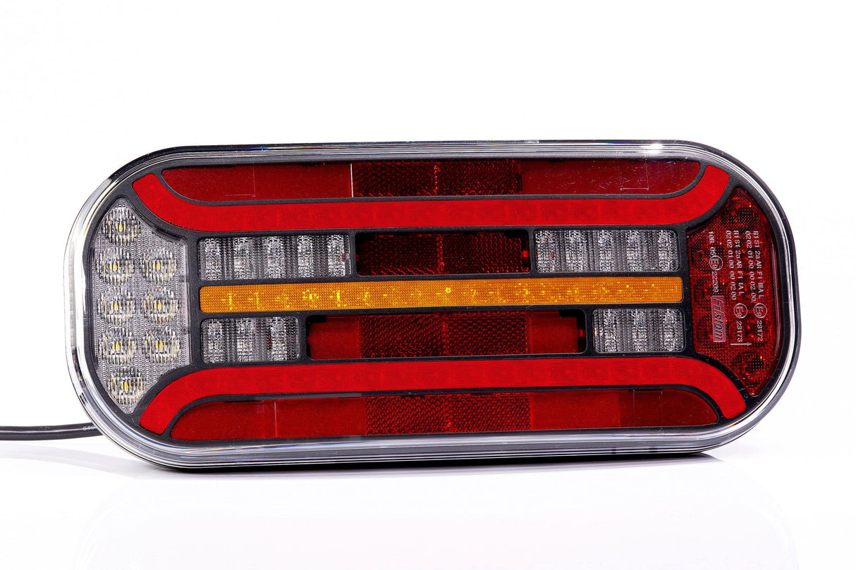 Svetlo LED s 6 funkčnými dynamickými indexmi s prizmatickým tvarom 12-36V