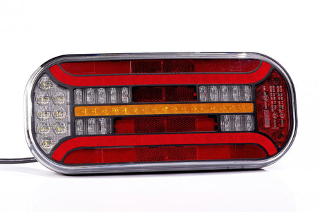 Svetlo LED s 6 funkčnými dynamickými indexmi s prizmatickým tvarom 12-36V