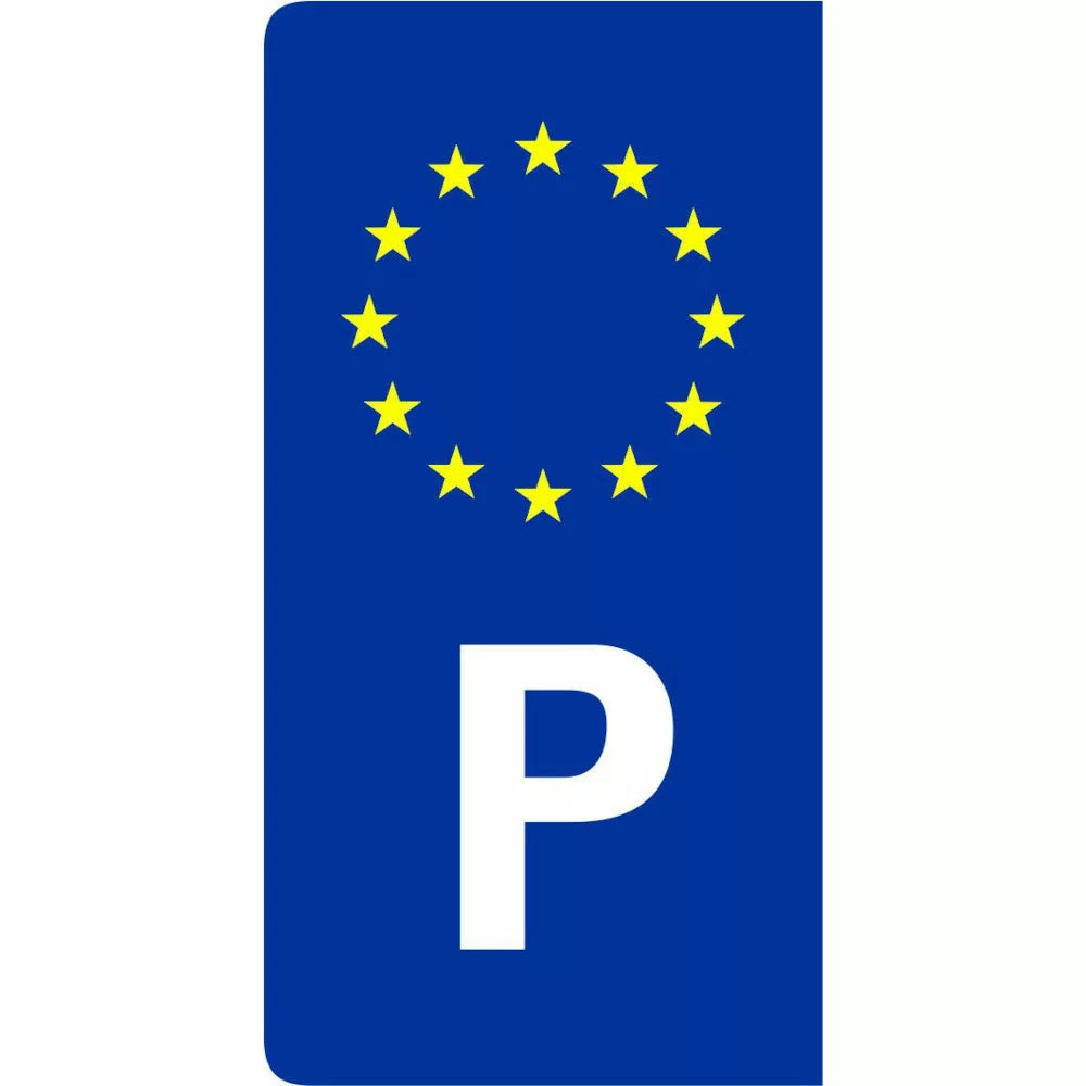 Tabuľka s nálepkou EÚ s hviezdičkou