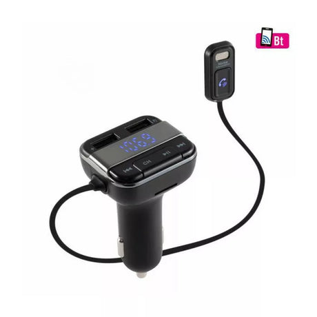 Autonómny handsfree telefónny adaptér Bluetooth FM modulátor MIC