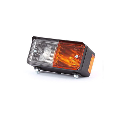 Lampa traktora predný smerový a index 12/24V