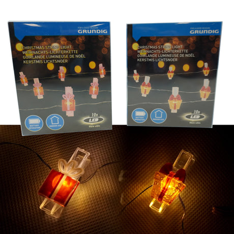 Svetelný reťaz na Vianoce s 10 LED (120 cm)