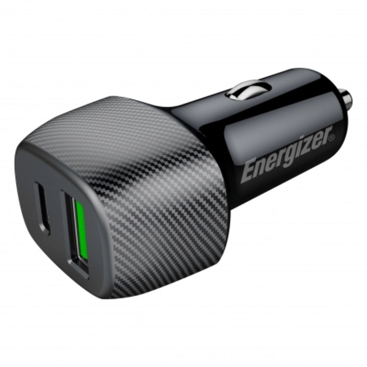 USB a Type-C QC karbónový vzor s nabíjačkou pre zapalovač