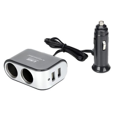 Dvojitý rozdvojovač do auta s 2 USB výstupmi 3,1A