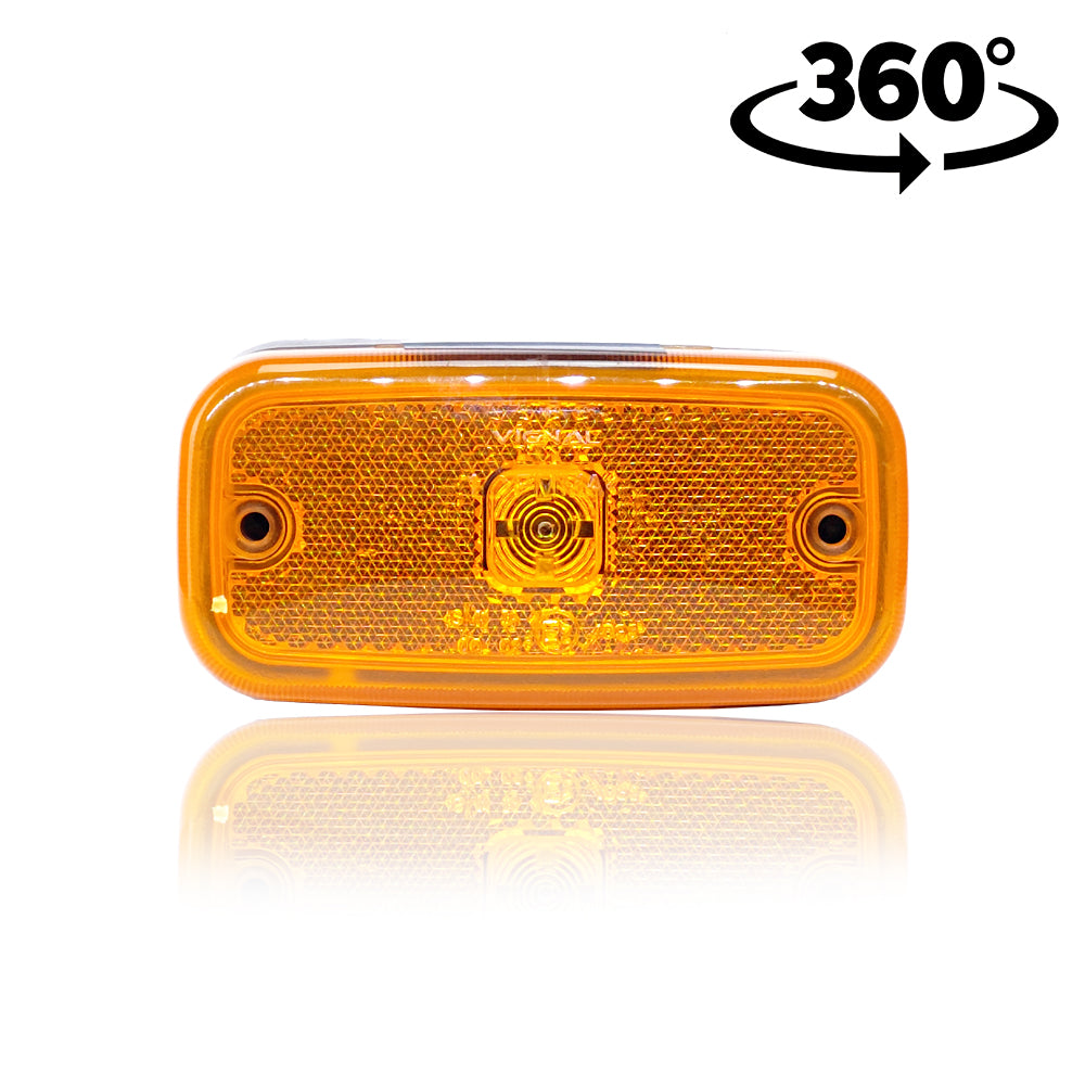 Lampa s prizmatickým bokom, veľká žltá Vignal
