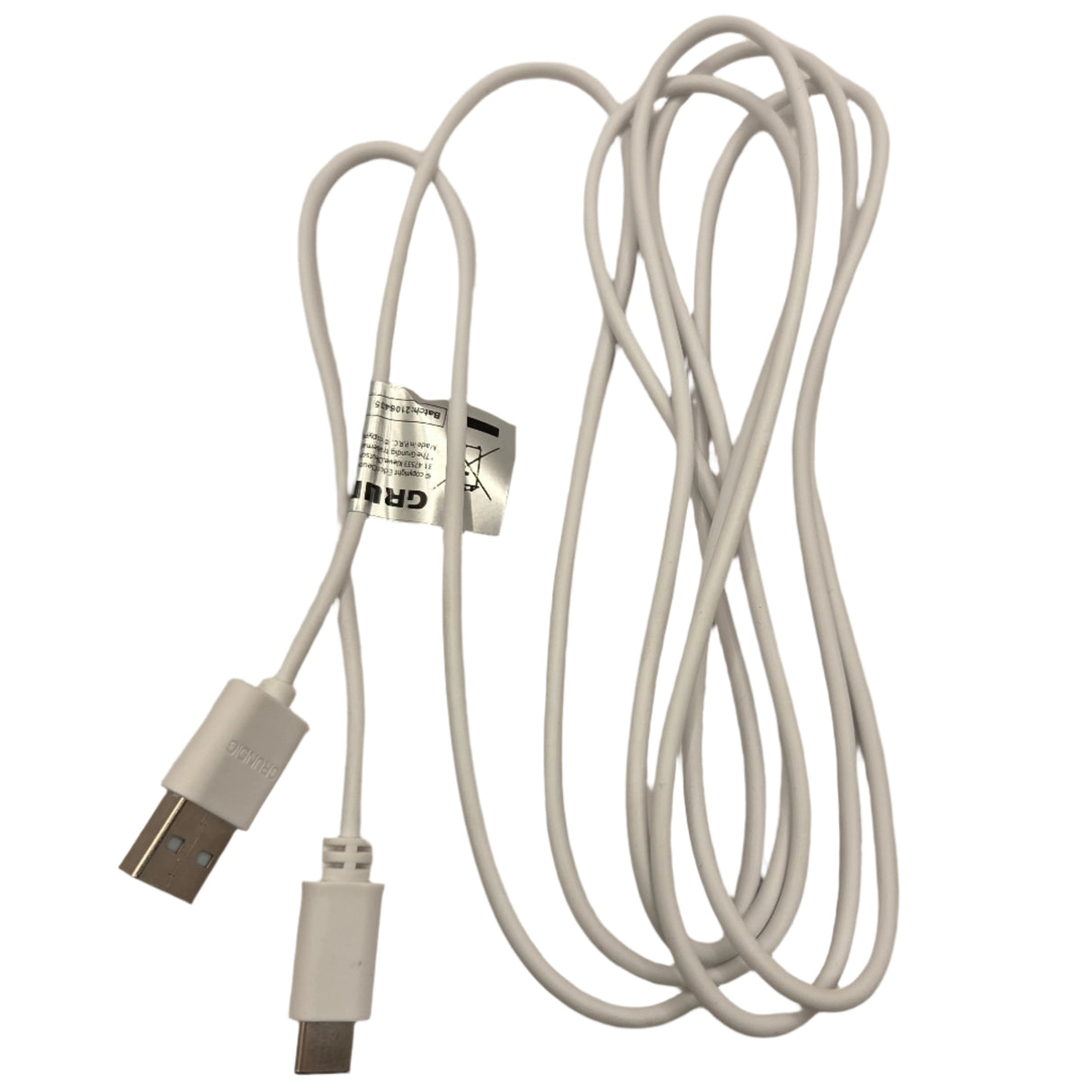 Usb c kábel biely 2 m