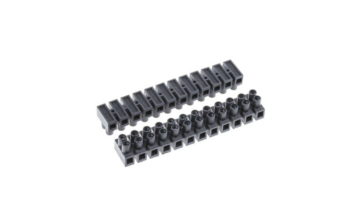 Svorkovnica 12-tyčová veľká, pre 6 mm² vodiče (čokoláda)