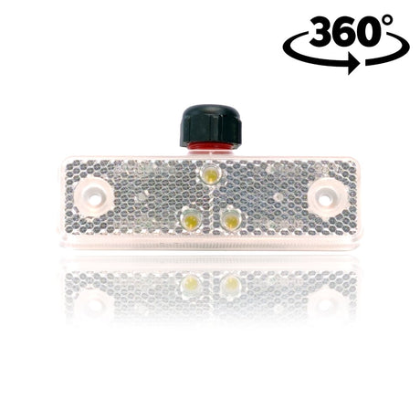 Biela LED poloha lampa