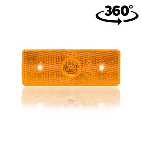 Ľavá svetlometová LED lampa s prizmatickým žltým svetlom