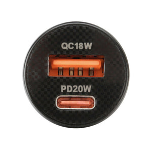 Autonabíjačka do zapalovača  USB-C a USB-A výstupom